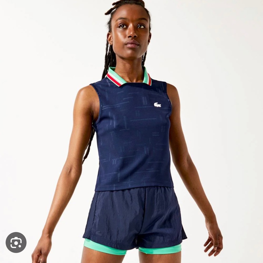 Lacoste tennis shorts with built-in inner shorts Sz 34 XS Mint